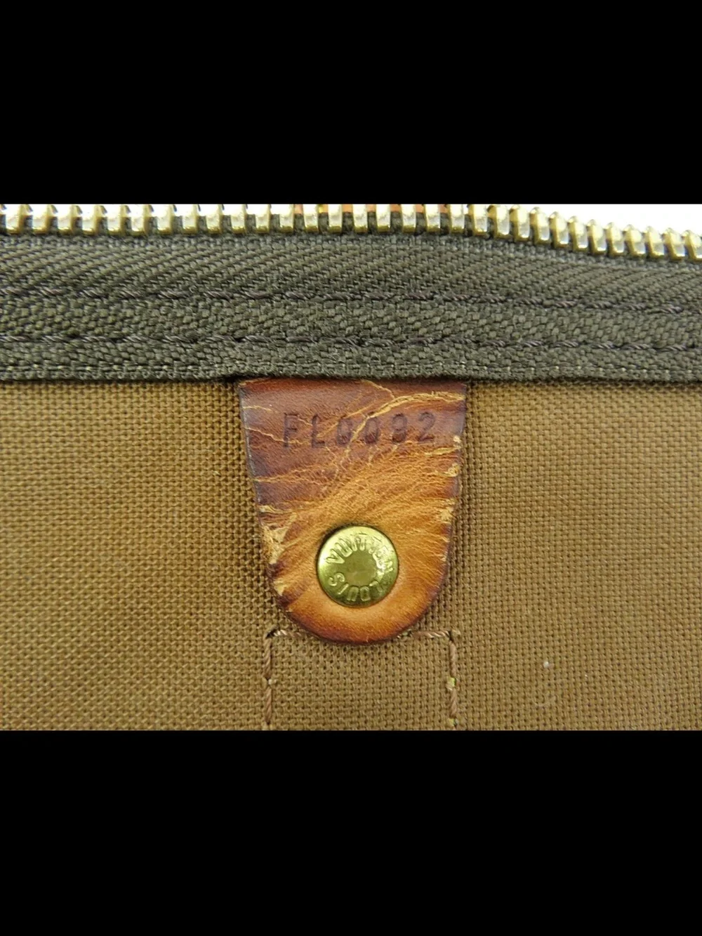 Louis Vuitton Monogram Canvas Keepall Duffel with Tan Leather Trim